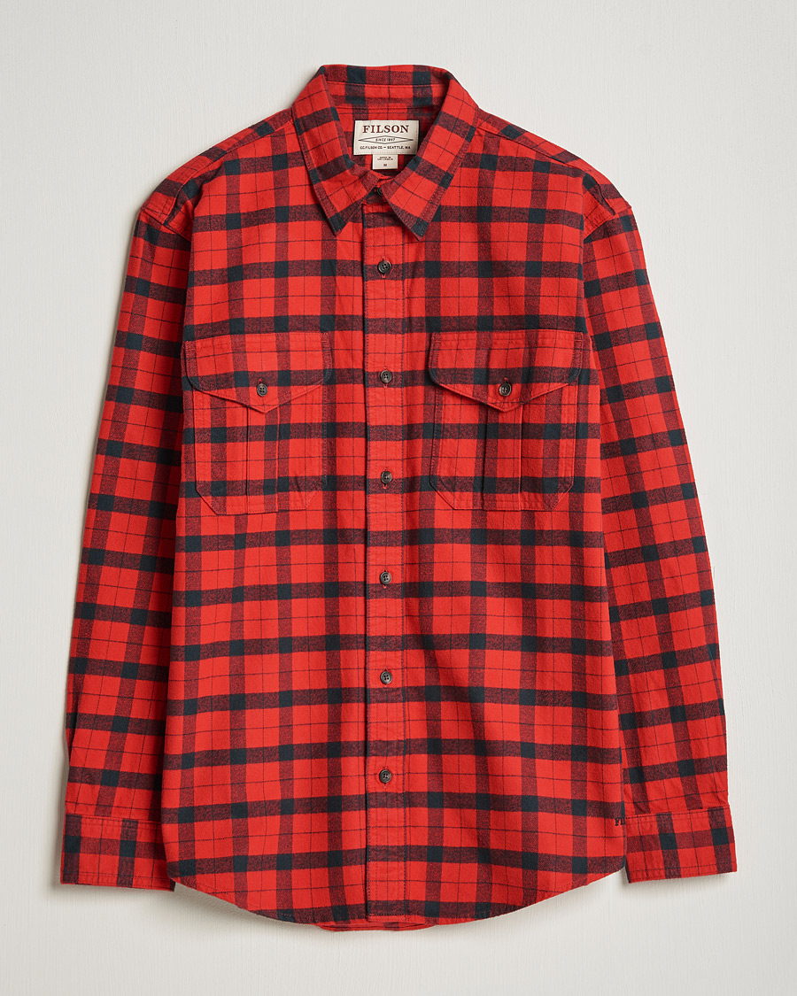 Heren | Overhemden | Filson | Alaskan Guide Shirt Red Black Plaid