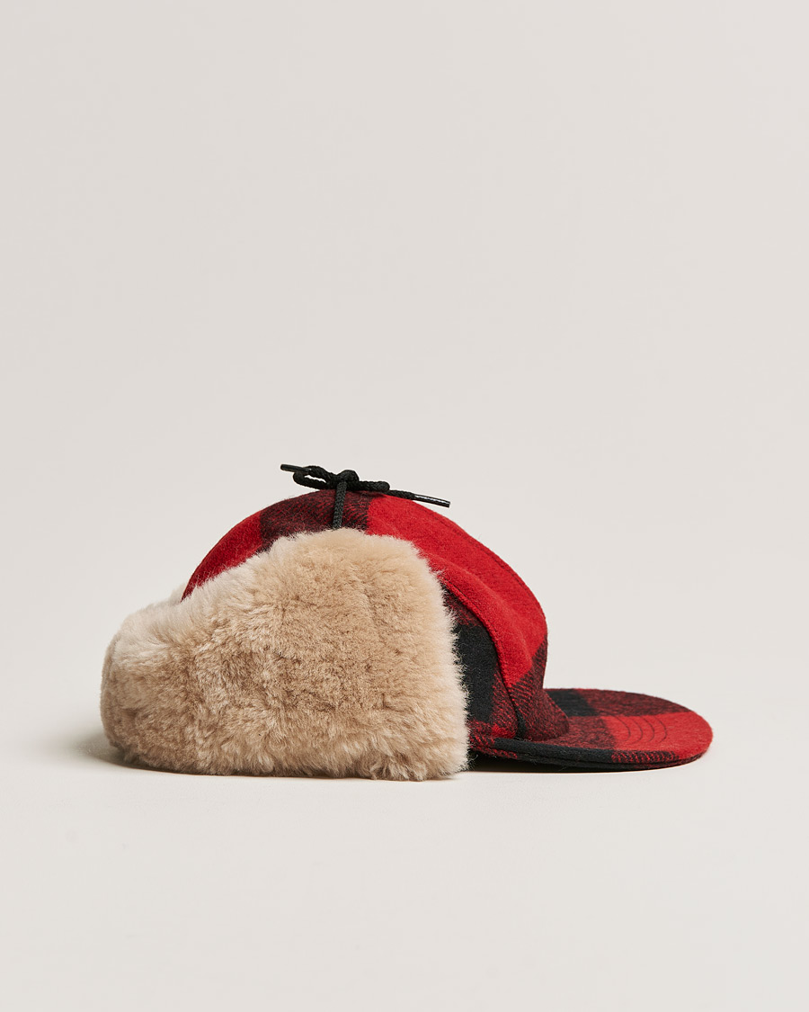 Homme | Filson Double Mackinaw Wool Cap Red Black Plaid | Filson | Double Mackinaw Wool Cap Red Black Plaid