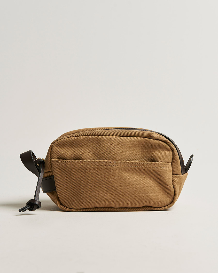 Heren | Tassen | Filson | Rugged Twill Travel Kit Tan