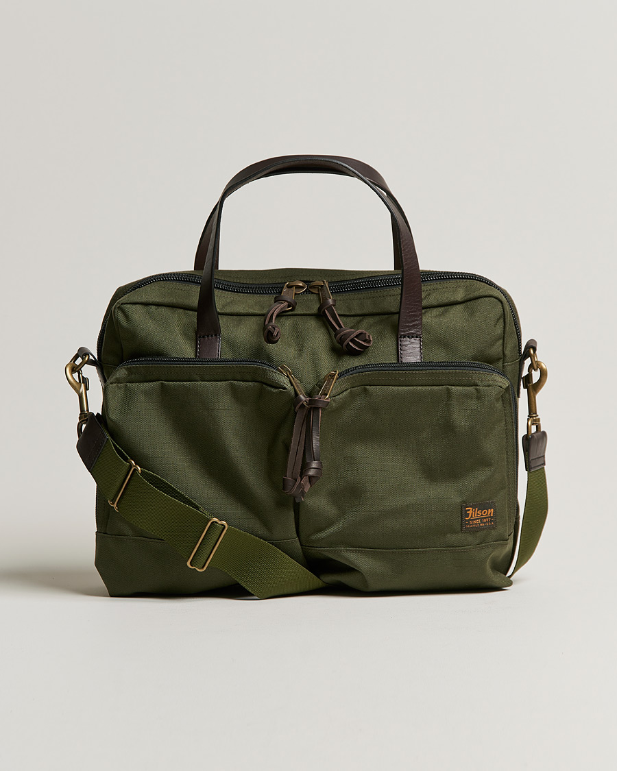 Homme | Filson Dryden Cordura Nylon Briefcase Otter Green | Filson | Dryden Cordura Nylon Briefcase Otter Green