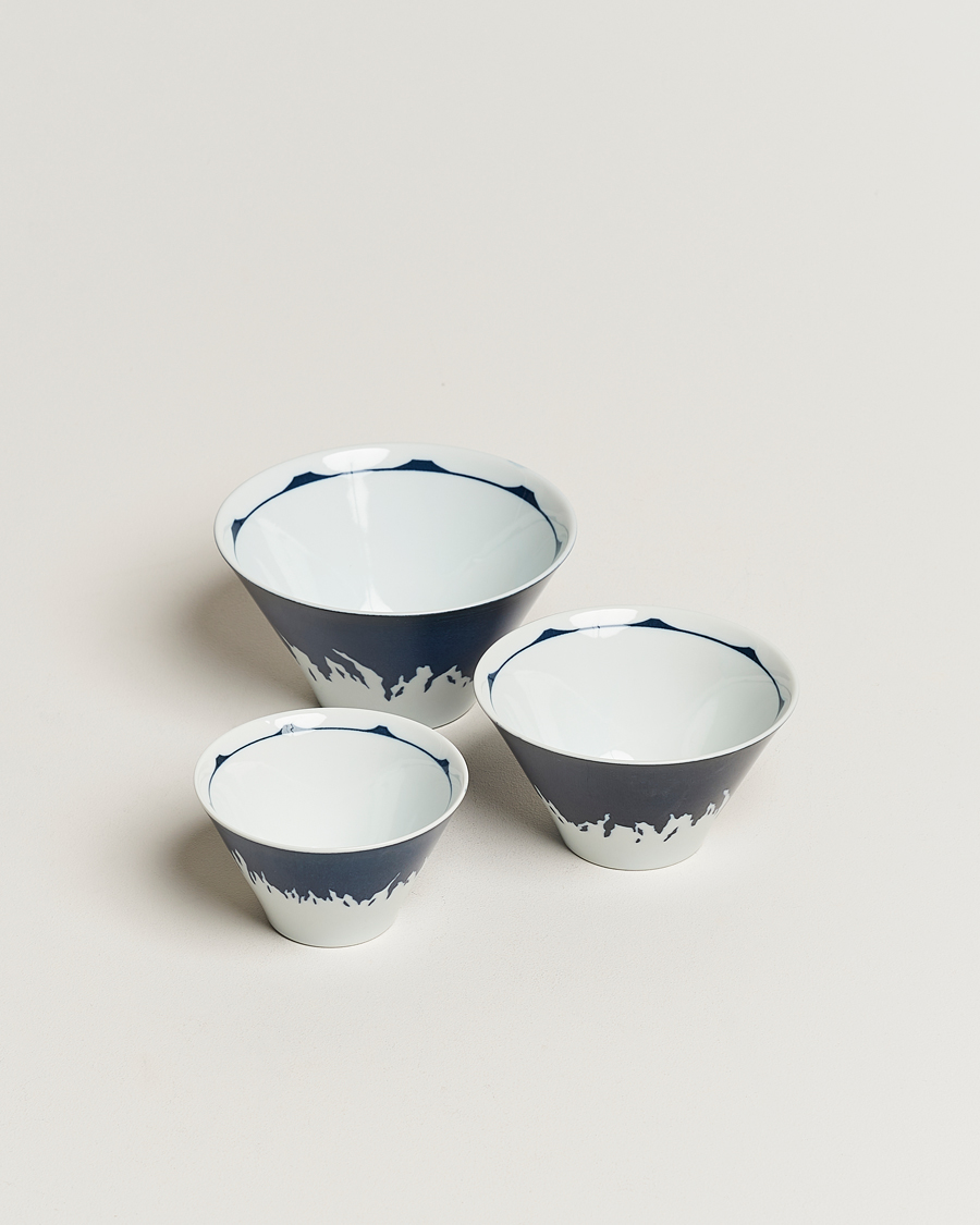 Homme | Beams Japan Mt Fuji Bowl Set Navy | Beams Japan | Mt Fuji Bowl Set Navy