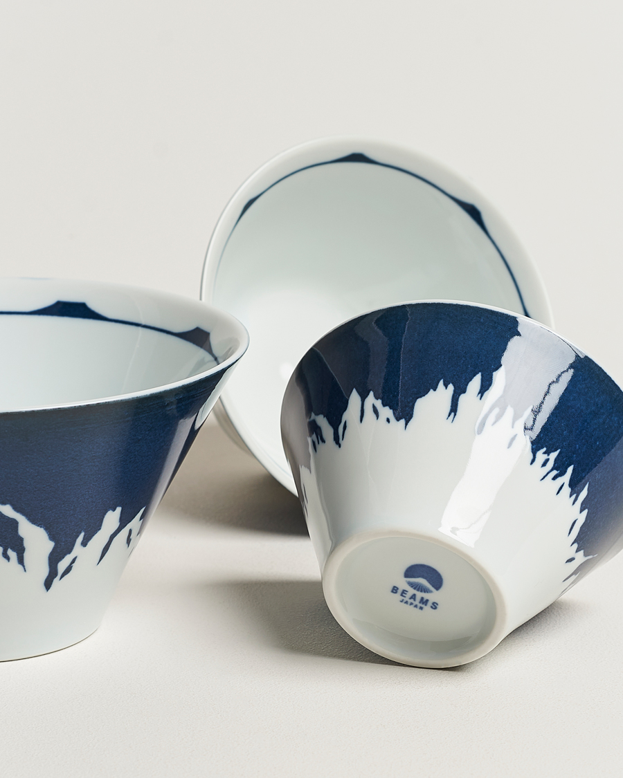 Homme | Beams Japan Mt Fuji Bowl Set Navy | Beams Japan | Mt Fuji Bowl Set Navy