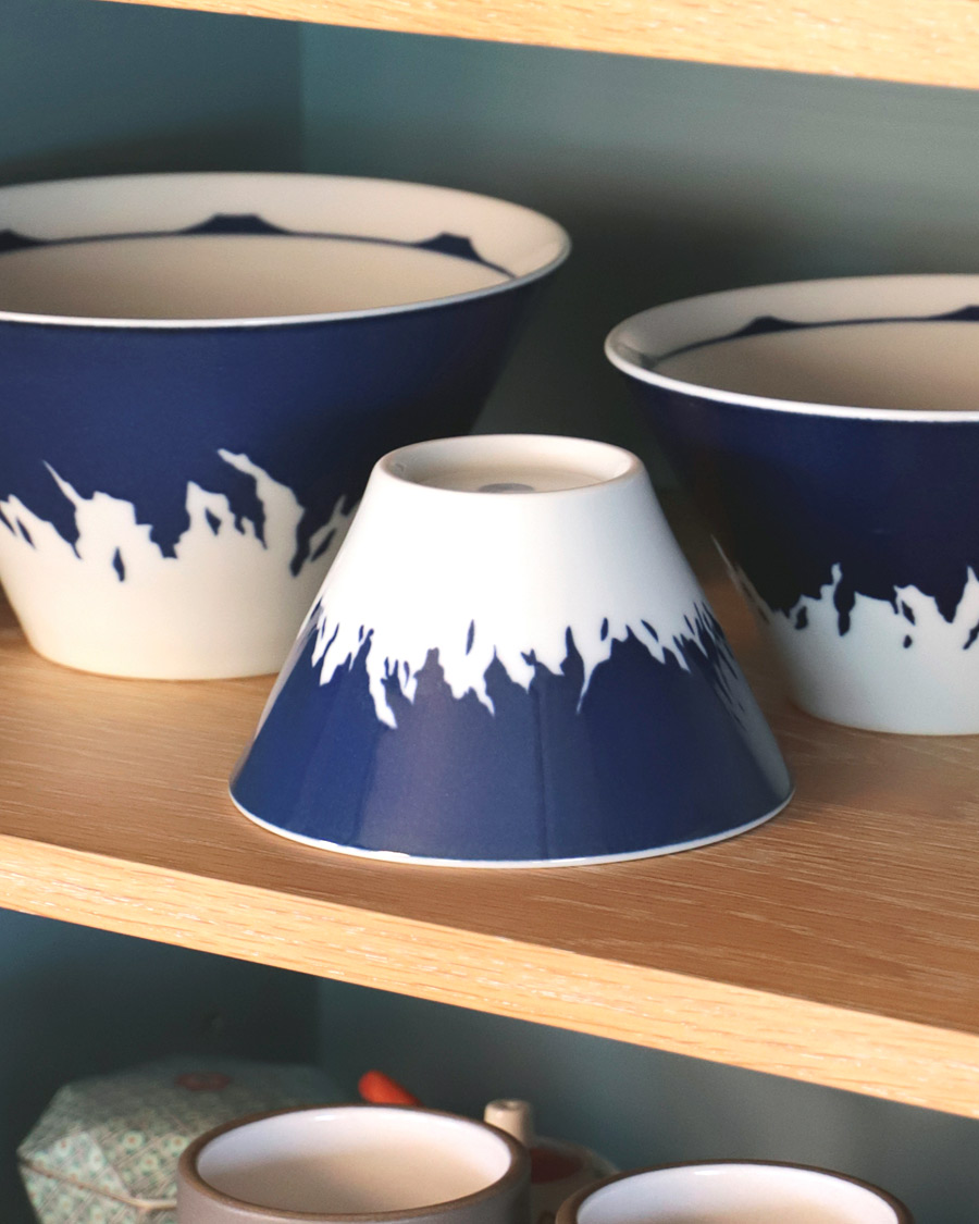Homme | Beams Japan Mt Fuji Bowl Set Navy | Beams Japan | Mt Fuji Bowl Set Navy