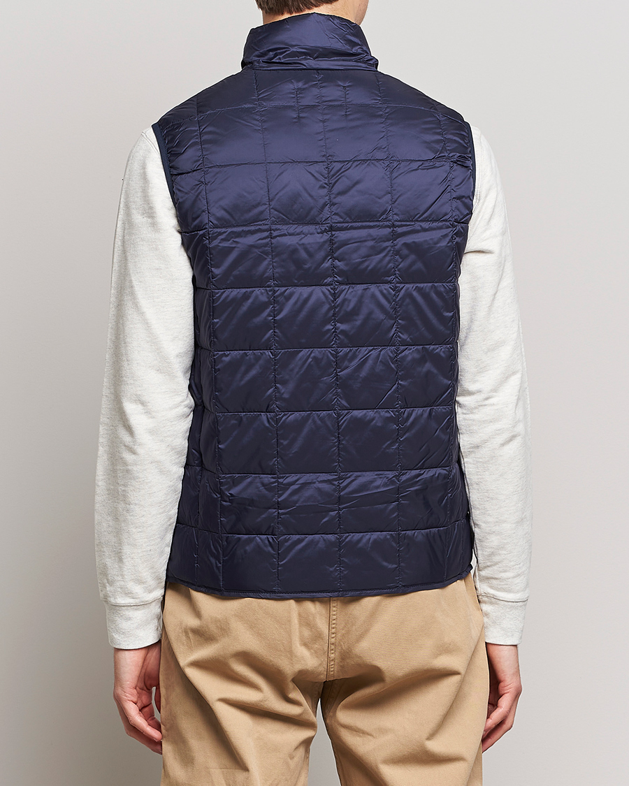 Homme | Manteaux Et Vestes | TAION | High Neck Full Zip Lightweight Down Vest Navy