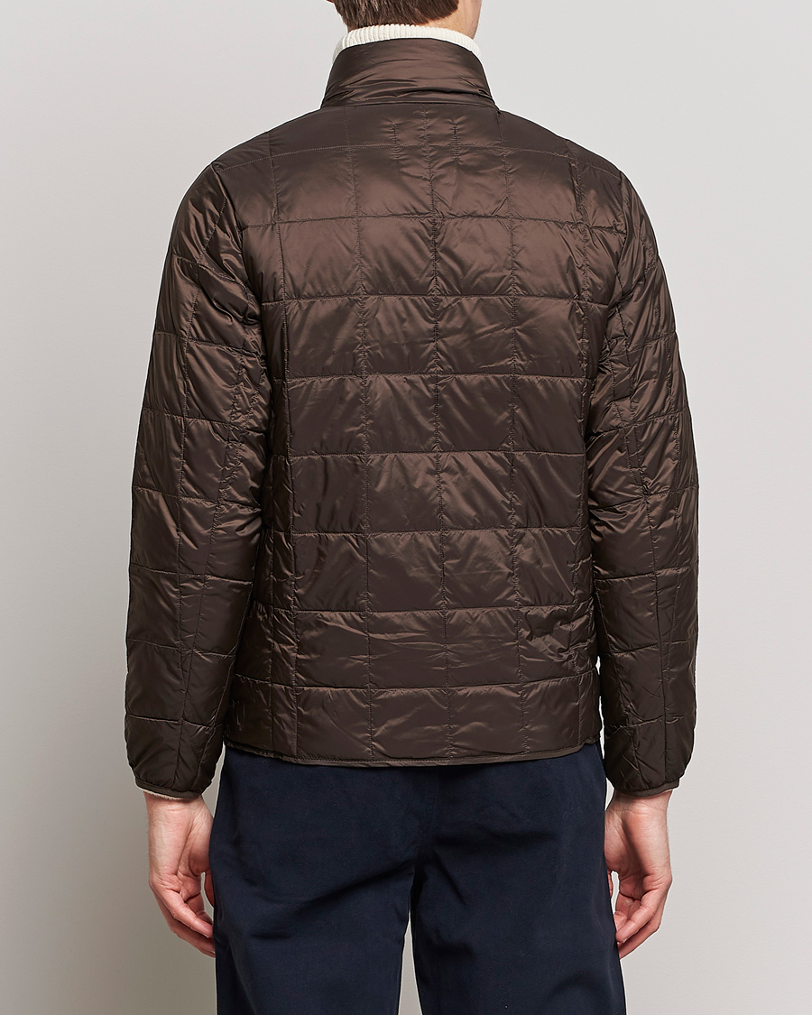Homme | Manteaux Et Vestes | TAION | High Neck Full Zip Lightweight Down Jacket Dark Choco