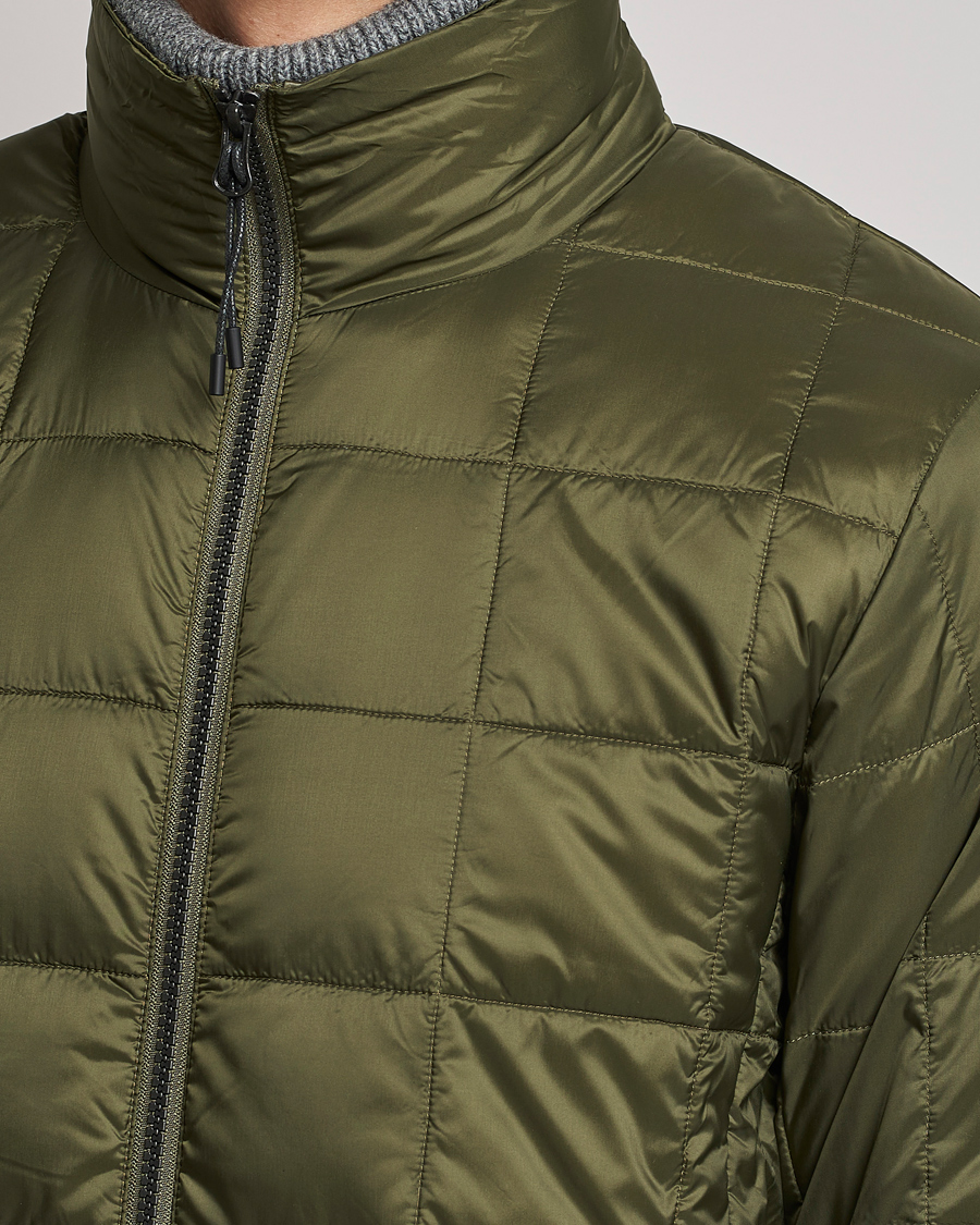 Homme | Manteaux Et Vestes | TAION | High Neck Full Zip Lightweight Down Jacket Dark Olive