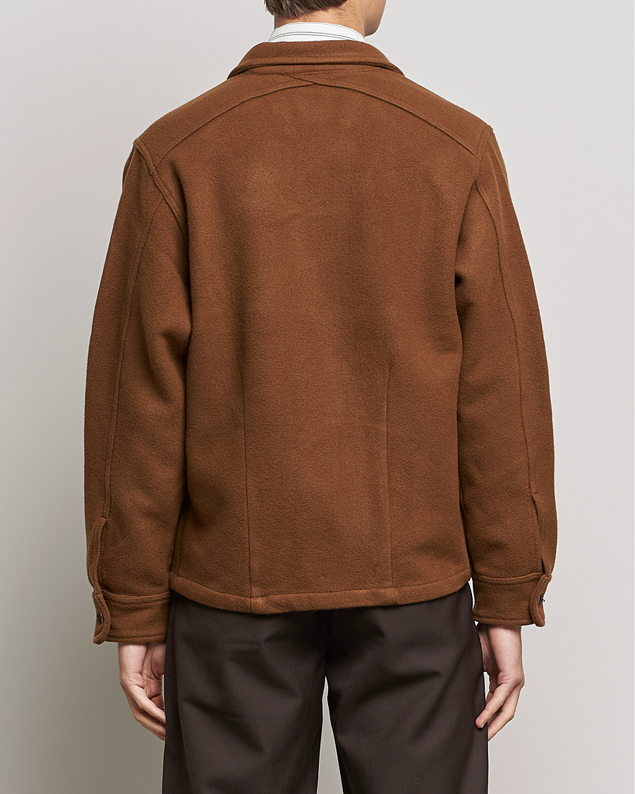 Heren | Jassen | Sunflower | Wool Shirt Jacket Brown