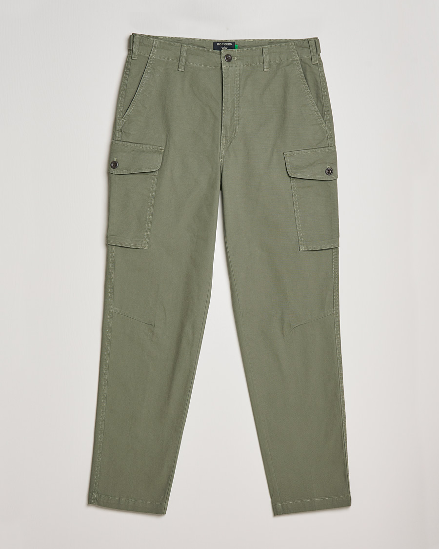 Heren | Broeken | Dockers | Tapered Cotton Cargo Pant Olive