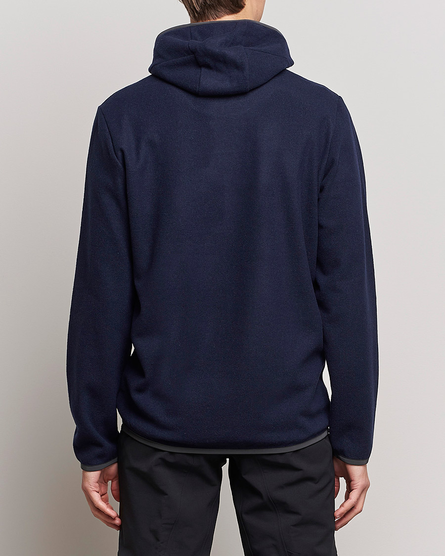 Heren | Truien | SEASE | Drone Wool/Jersey Hood Navy