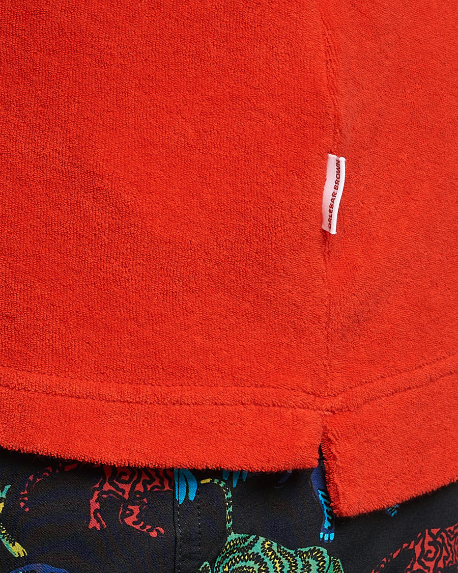 Homme | Polos | Orlebar Brown | Terry Polo Summer Red