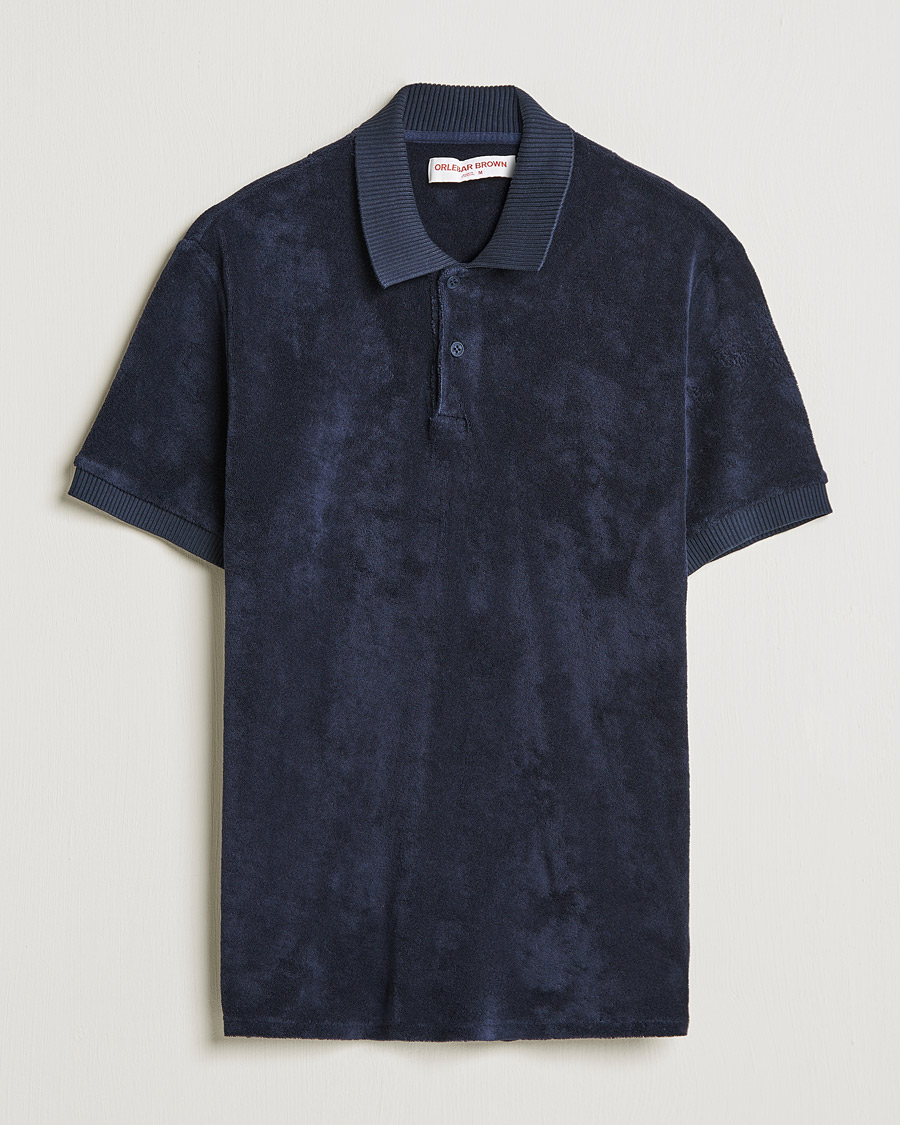 Heren | Polo's | Orlebar Brown | Jarrett Towelling Polo Night Iris