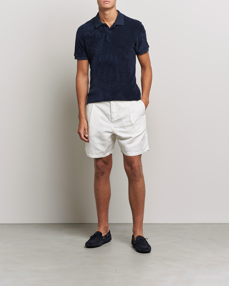 Heren | Polo's | Orlebar Brown | Jarrett Towelling Polo Night Iris