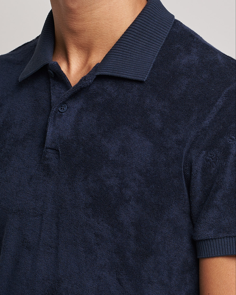 Heren | Polo's | Orlebar Brown | Jarrett Towelling Polo Night Iris
