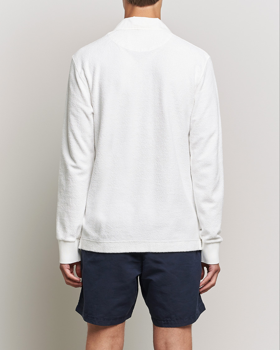 Homme | Pulls Et Tricots | Orlebar Brown | Tasman Garment Dyed Cotton Toweling Polo Cloud
