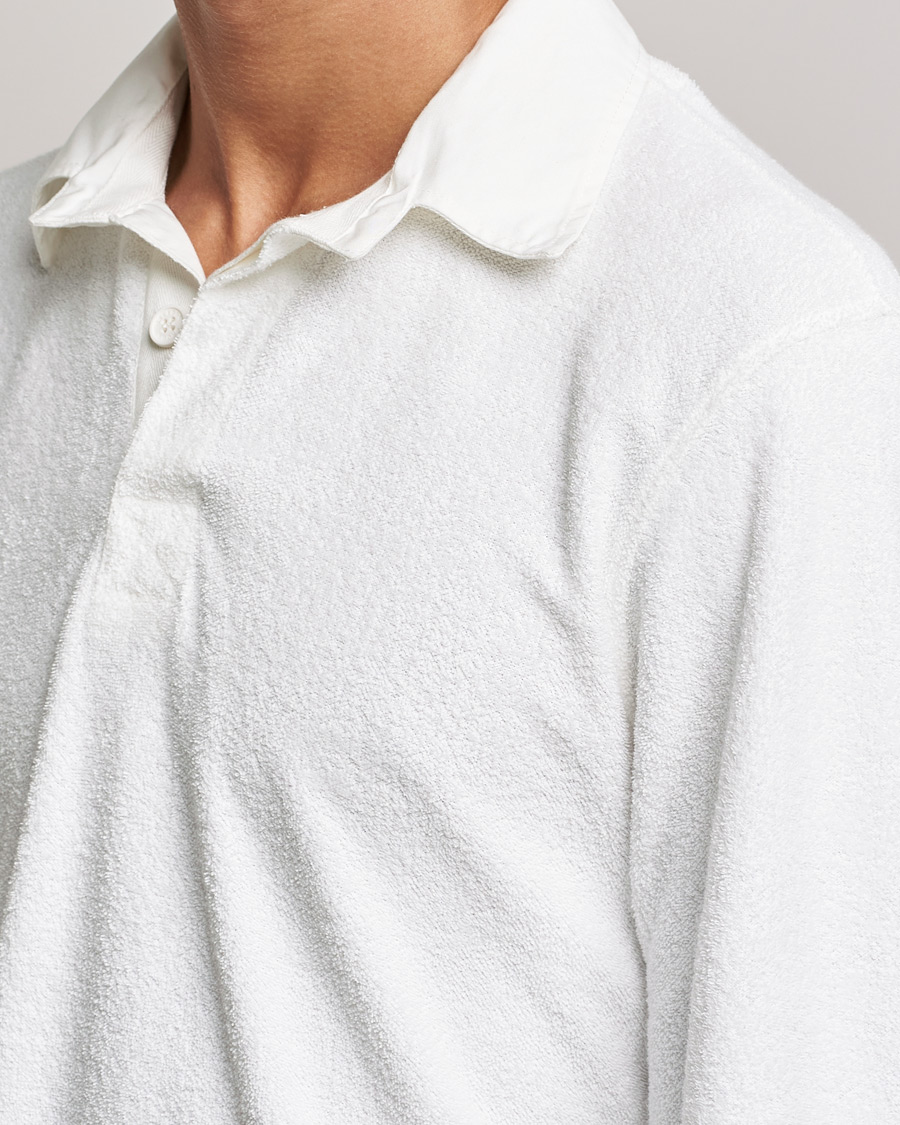 Homme | Pulls Et Tricots | Orlebar Brown | Tasman Garment Dyed Cotton Toweling Polo Cloud
