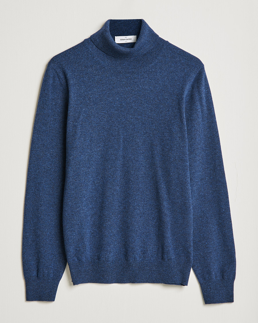 Homme | Pulls Et Tricots | Gran Sasso | Wool/Cashmere Rollneck Navy Melange
