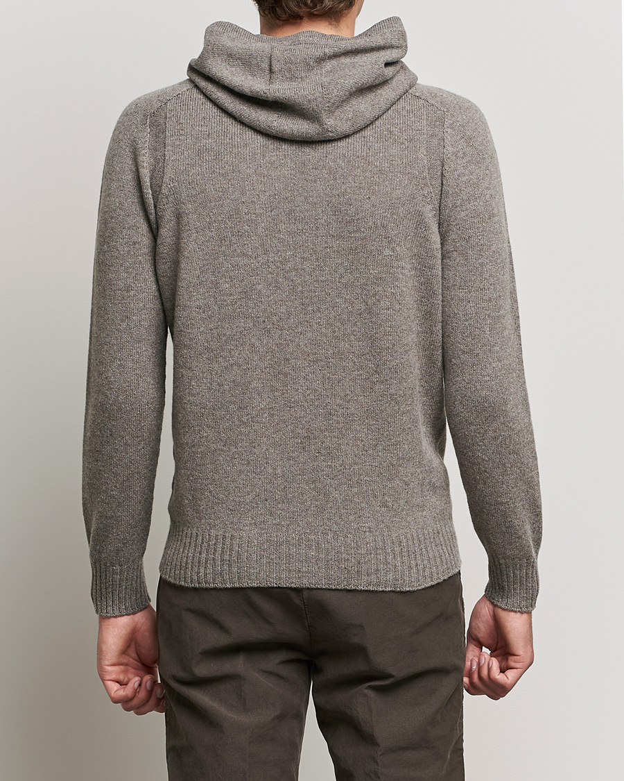 Homme | Pulls Et Tricots | Gran Sasso | Wool Hoodie Taupe Melange