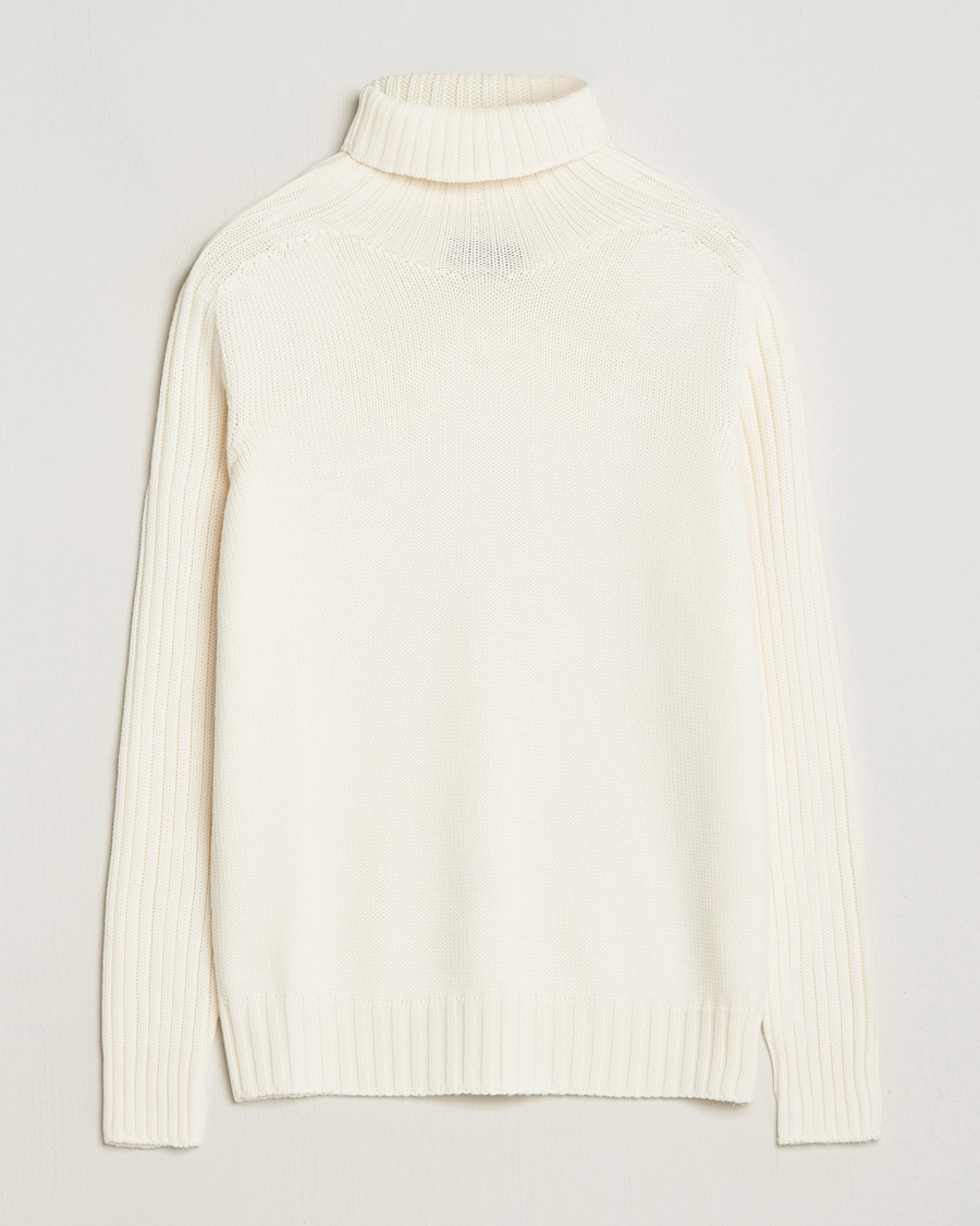 Homme | Pulls Et Tricots | Gran Sasso | Rainwool Rollneck White