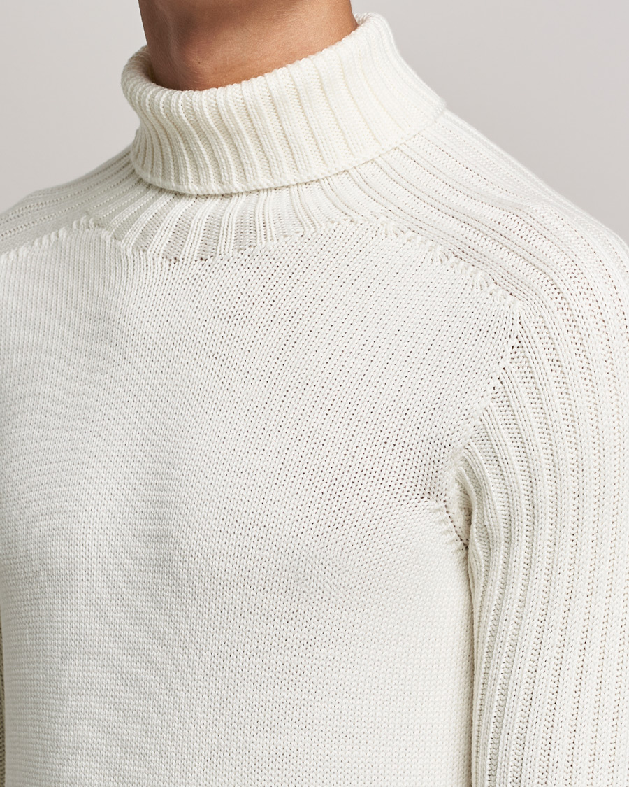 Homme | Pulls Et Tricots | Gran Sasso | Rainwool Rollneck White