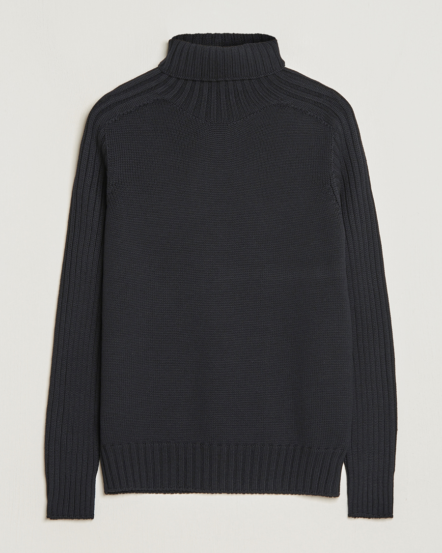 Homme | Pulls Et Tricots | Gran Sasso | Rainwool Rollneck Black