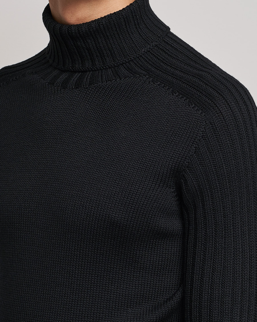 Homme | Pulls Et Tricots | Gran Sasso | Rainwool Rollneck Black