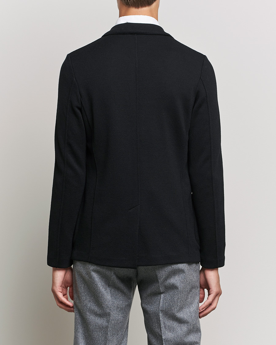 Homme | Blazers | Gran Sasso | Travel Wool Knitted Jacket Black