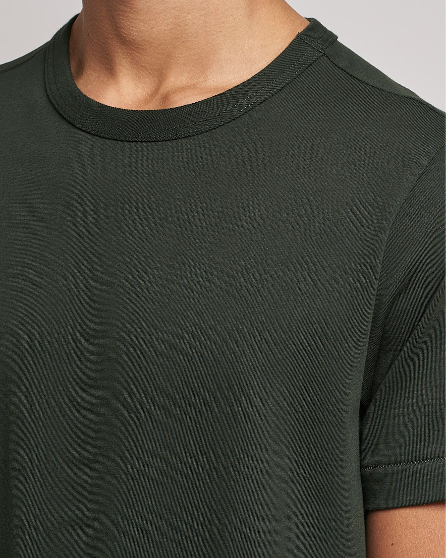 Heren | T-shirts | Merz b. Schwanen | 1950s Classic Loopwheeled Tee Forest