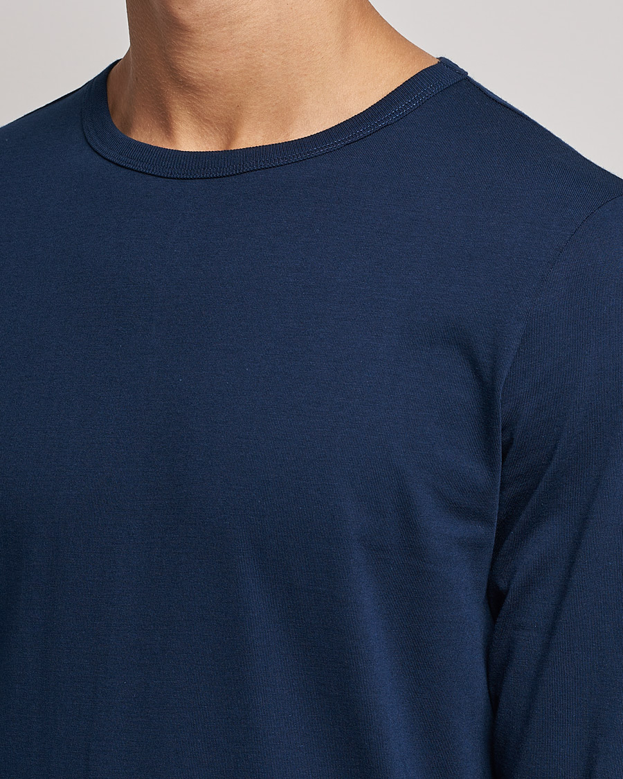 Homme | T-shirts | Merz b. Schwanen | 1950s Classic Loopwheeled Longsleeve Tee Ink