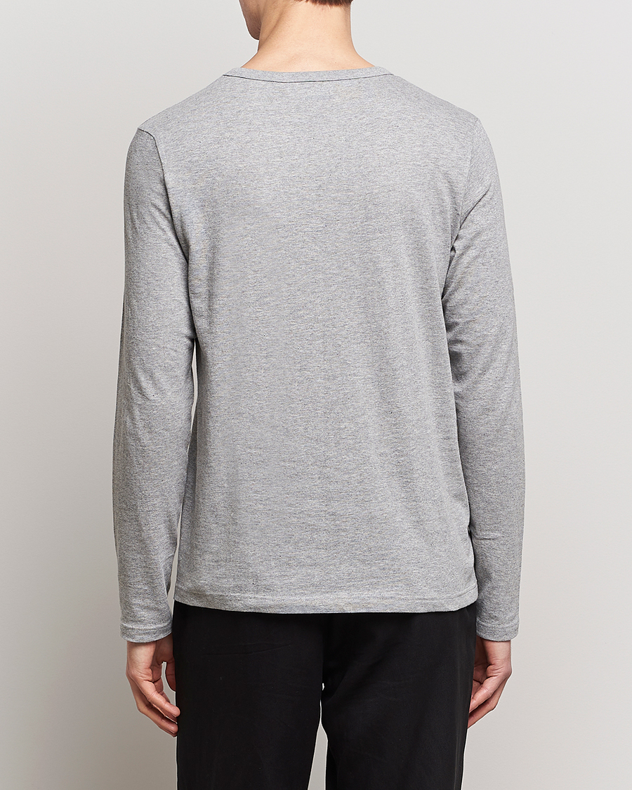 Homme | T-shirts | Merz b. Schwanen | 1950s Classic Loopwheeled Longsleeve Tee Grey Marl