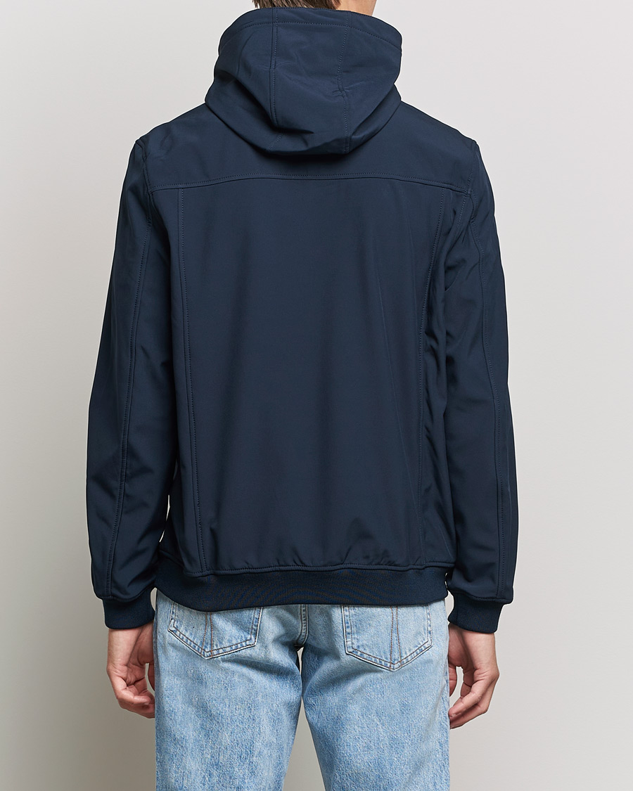 Homme | Manteaux Et Vestes | Lyle & Scott | Softshell Hooded Jacket Dark Navy