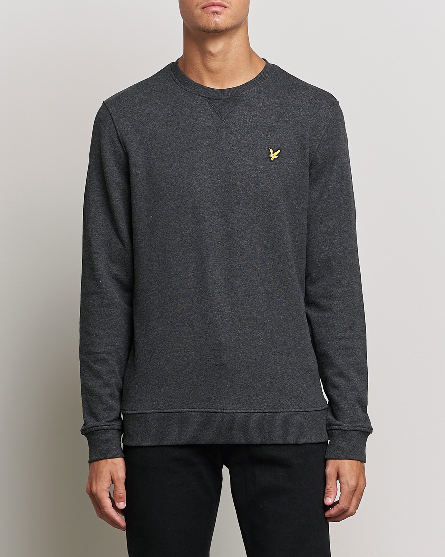 Heren | Truien | Lyle & Scott | Organic Cotton Crew Neck Charcoal Marl