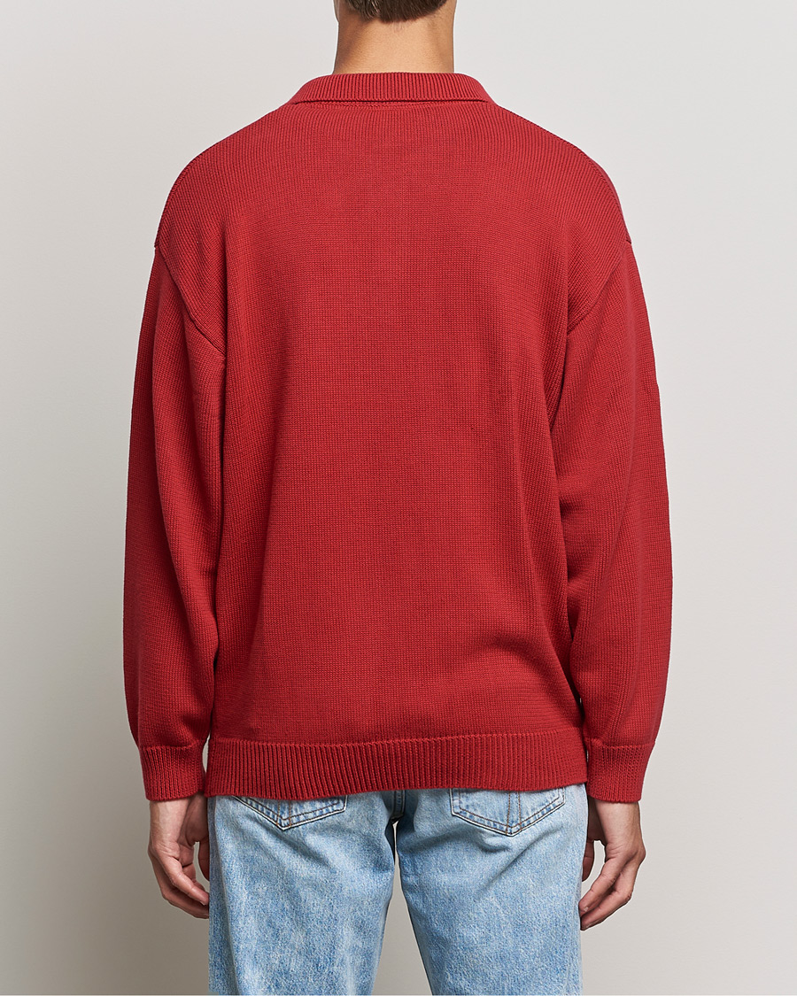 Heren | Truien | Lyle & Scott | Blousson Knitted Polo Tunnel Red