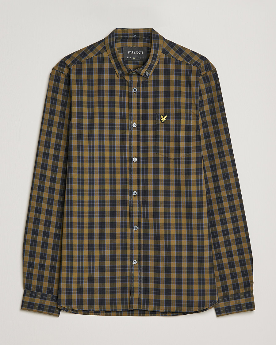 Homme | Chemises | Lyle & Scott | Checked Poplin Shirt Black
