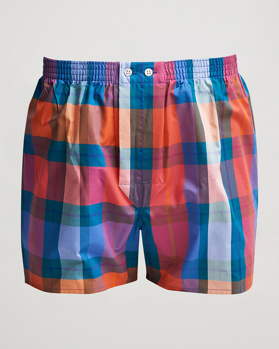 Heren | Ondergoed | Derek Rose | Classic Fit Checked Cotton Boxer Shorts Multi