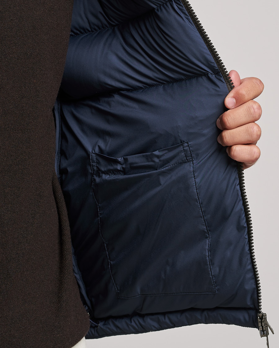 Homme | Manteaux Et Vestes | Herno | Matt Nylon Down Jacket Navy