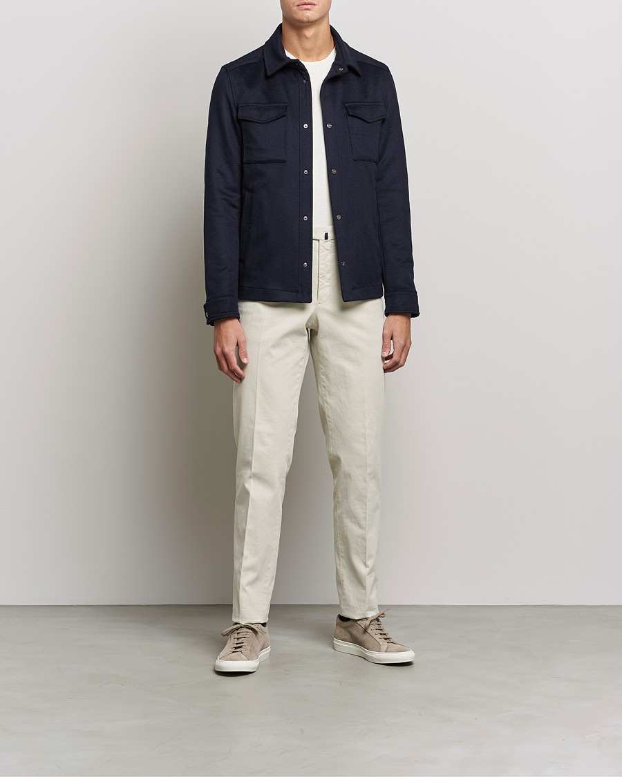 Homme | Manteaux Et Vestes | Herno | Cashmere Overshirt Navy
