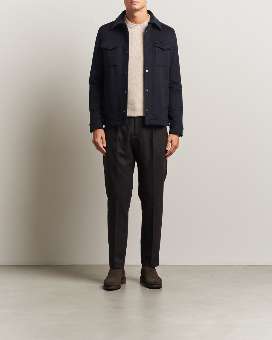 Homme | Manteaux Et Vestes | Herno | Cashmere Overshirt Navy
