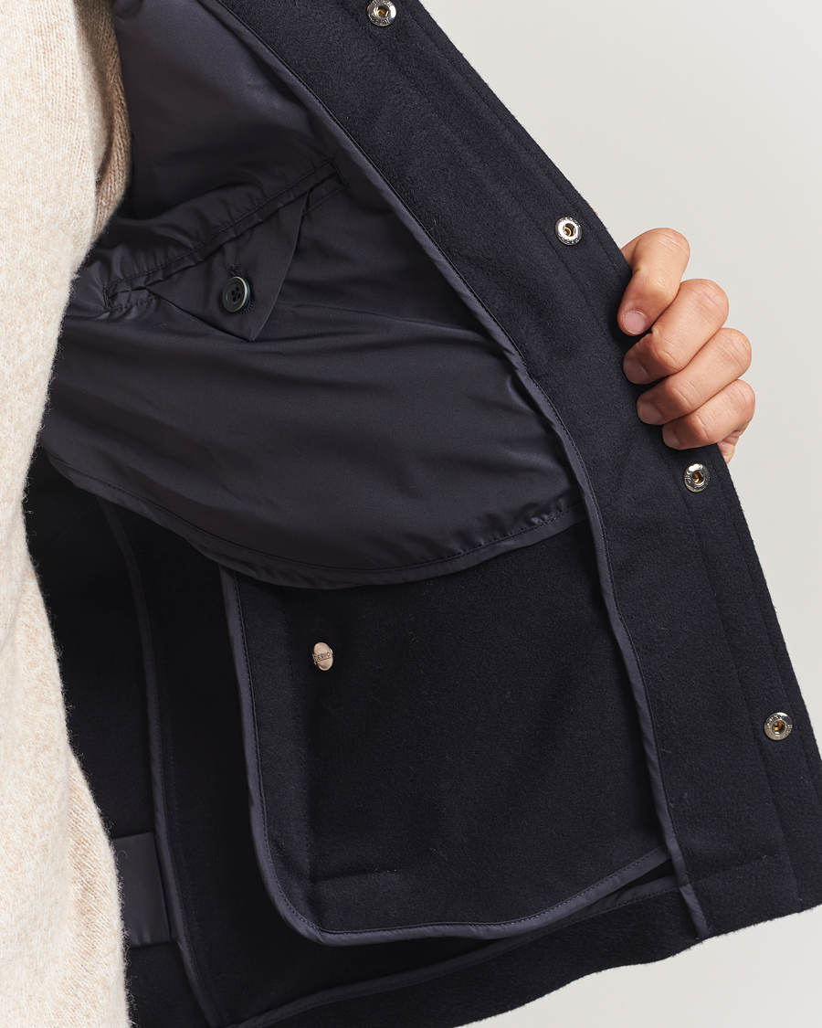 Homme | Manteaux Et Vestes | Herno | Cashmere Overshirt Navy