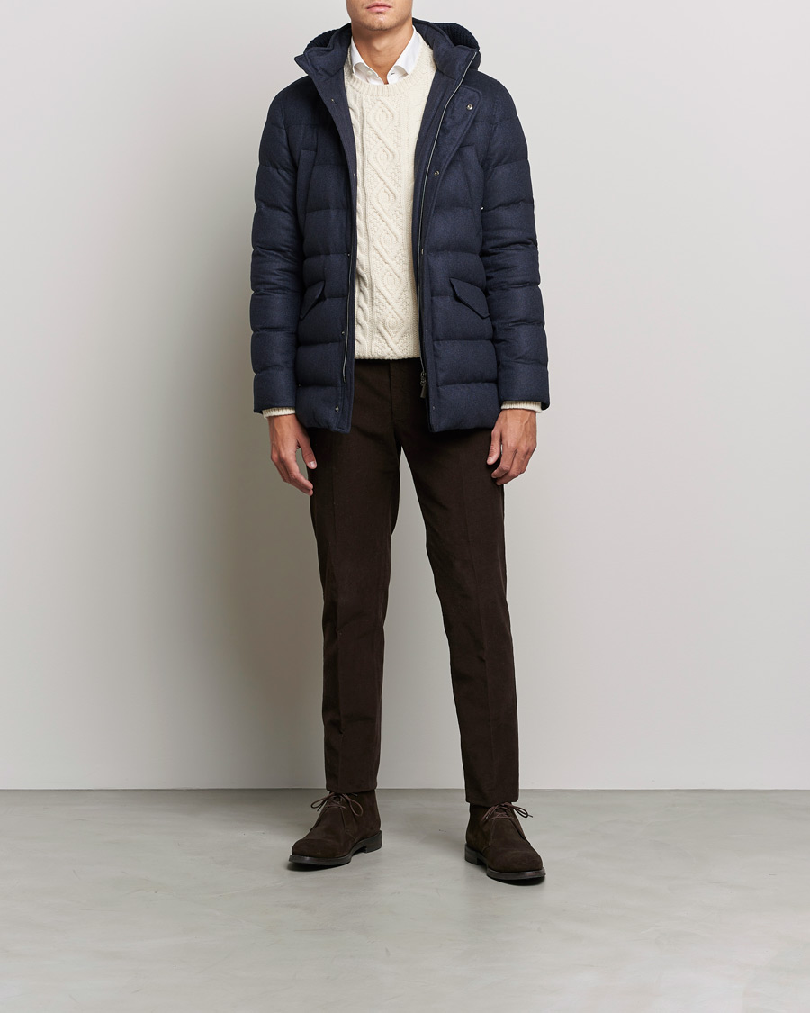 Homme | Manteaux Et Vestes | Herno | Cashmere Parka Navy