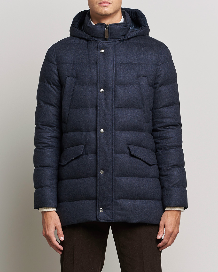 Homme | Manteaux Et Vestes | Herno | Cashmere Parka Navy