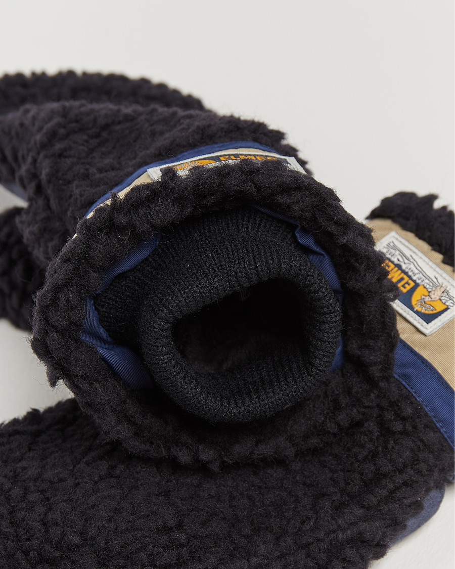 Homme | Elmer by Swany Miyo Wool Teddy Mittens Black | Elmer by Swany | Miyo Wool Teddy Mittens Black