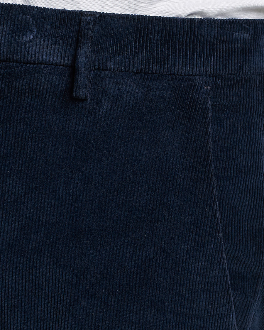 Homme | Pantalons | Briglia 1949 | Slim Fit Corduroy Trousers Navy