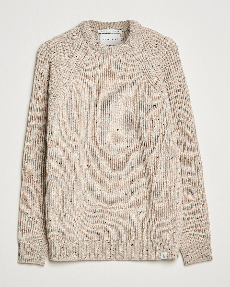 Homme | Pulls Et Tricots | Peregrine | Ford Knitted Wool Jumper Oatmeal