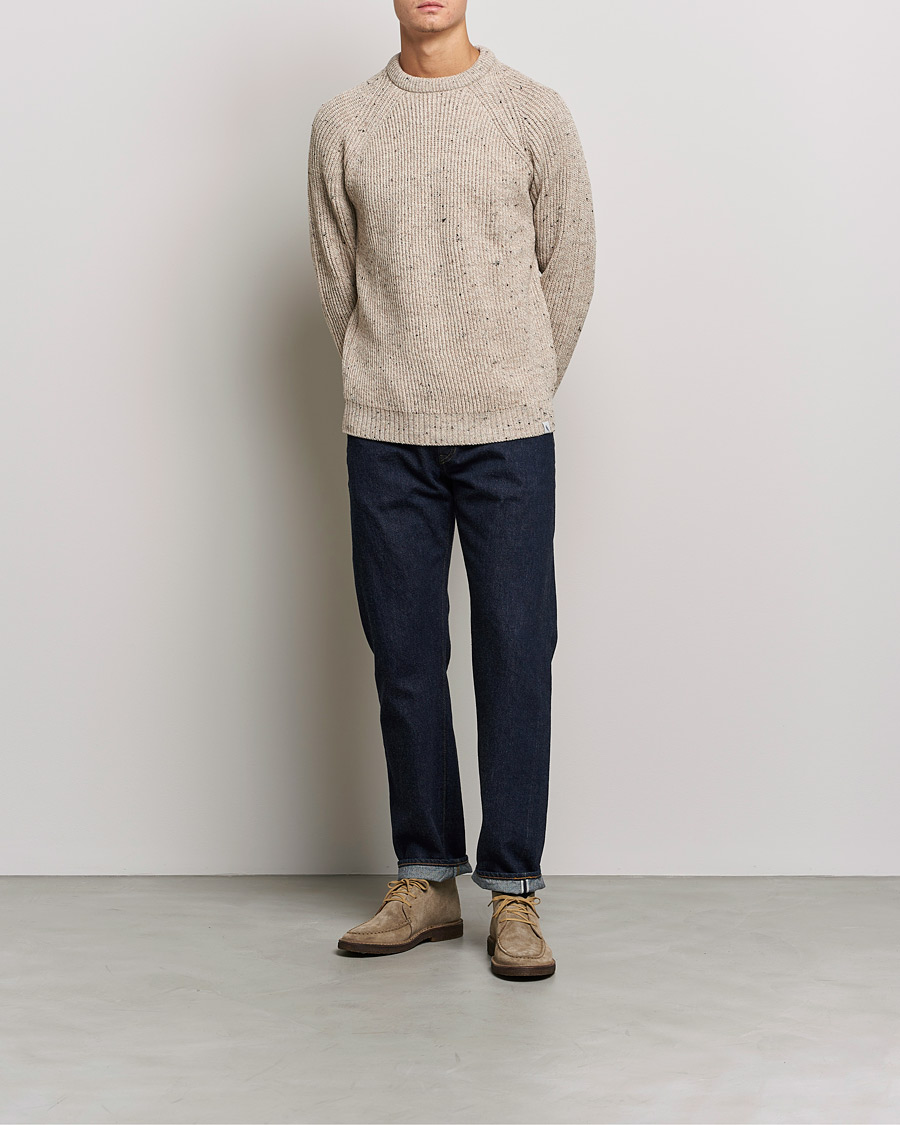 Homme | Pulls Et Tricots | Peregrine | Ford Knitted Wool Jumper Oatmeal