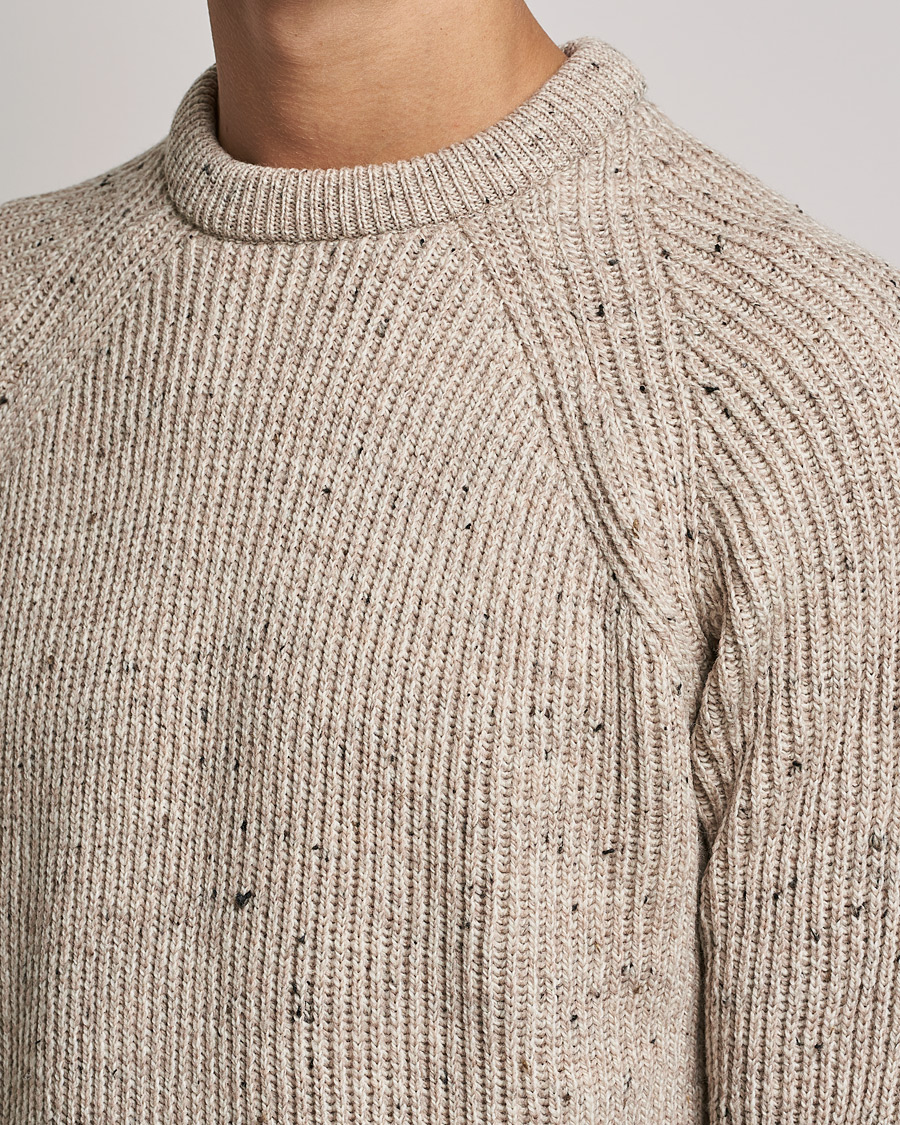 Homme | Pulls Et Tricots | Peregrine | Ford Knitted Wool Jumper Oatmeal