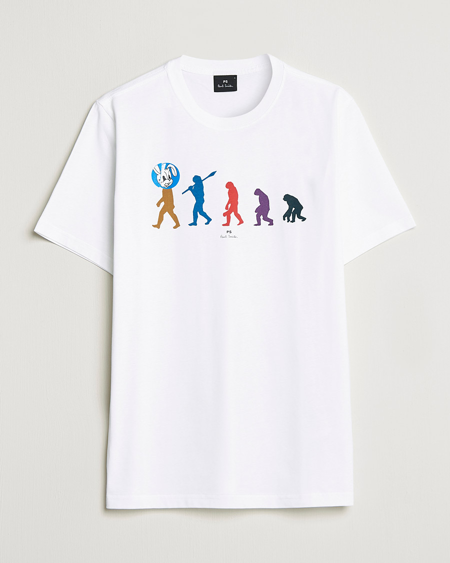 Heren | T-shirts | PS Paul Smith | Evolution Cotton T-Shirt White