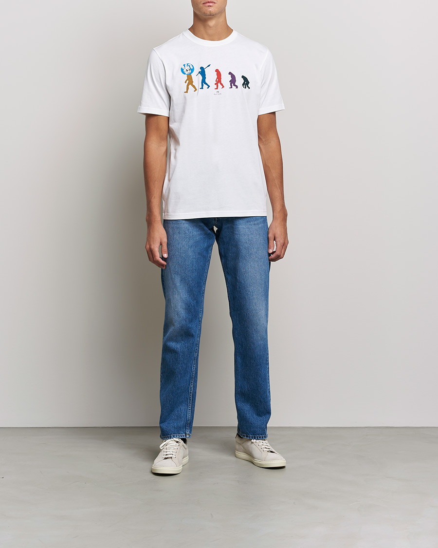 Heren | T-shirts | PS Paul Smith | Evolution Cotton T-Shirt White