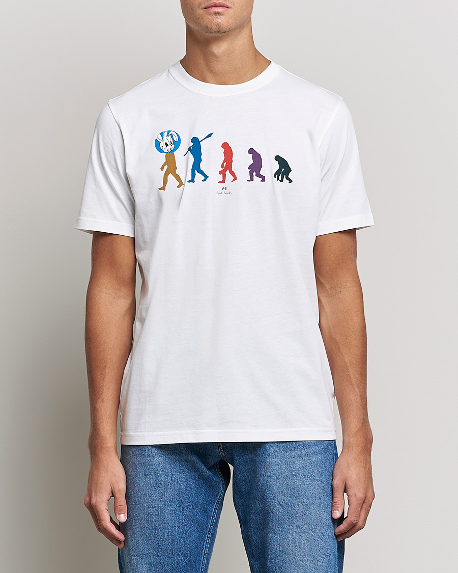 Heren | T-shirts | PS Paul Smith | Evolution Cotton T-Shirt White