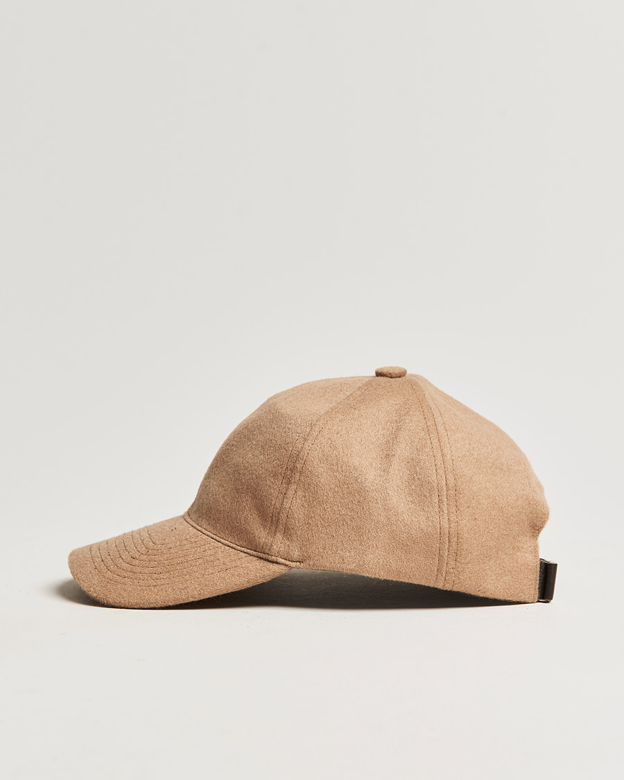 Homme | Bobs Et Casquettes | Varsity Headwear | Cashmere Soft Front Baseball Cap Camel