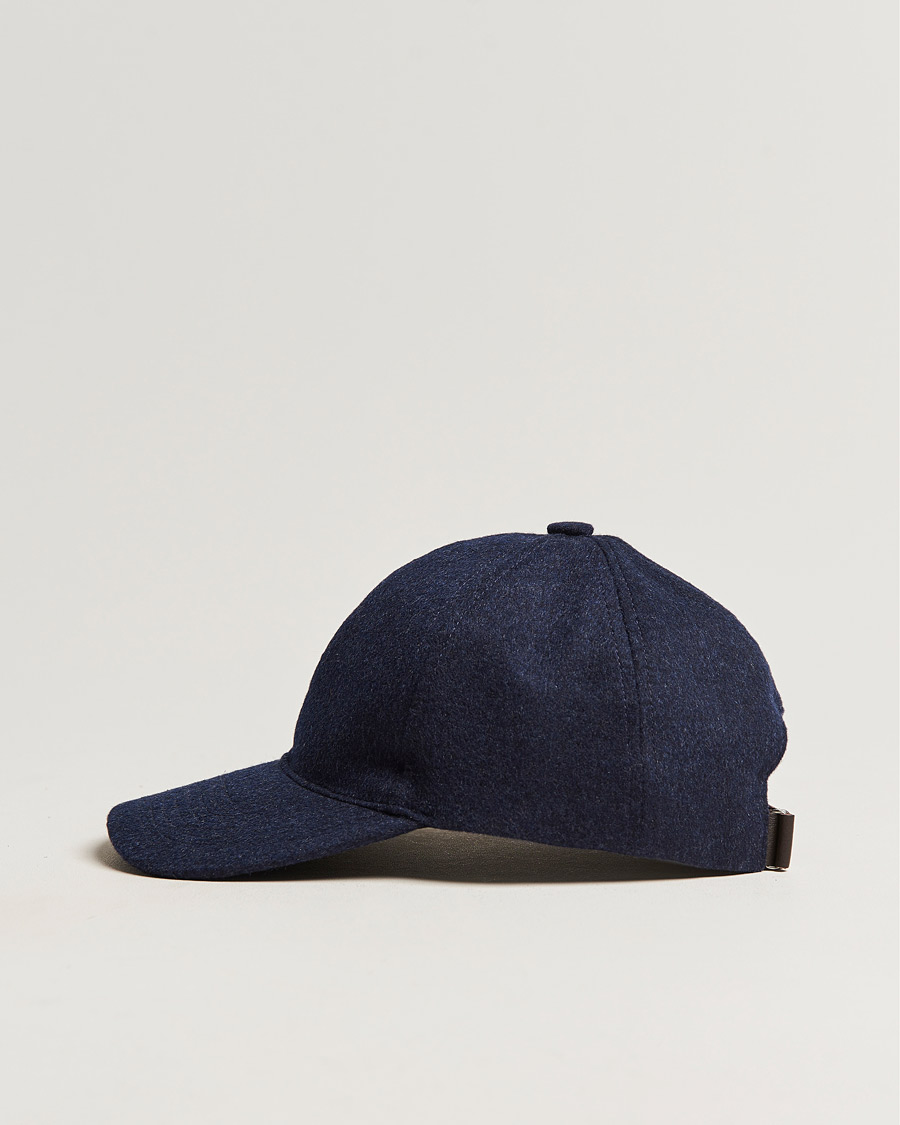 Homme | Bobs Et Casquettes | Varsity Headwear | Cashmere Soft Front Baseball Cap Royal Blue